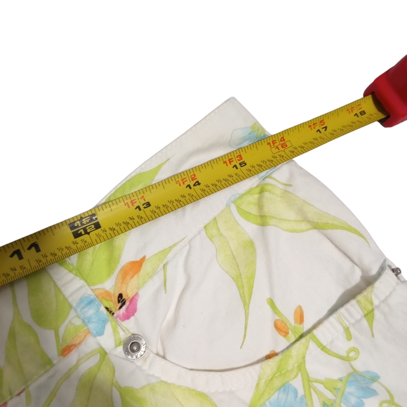 Averado Bessi Floral High Waist Zip Pocket Straight Leg Pants Spring Pastel - Picture 4 of 8